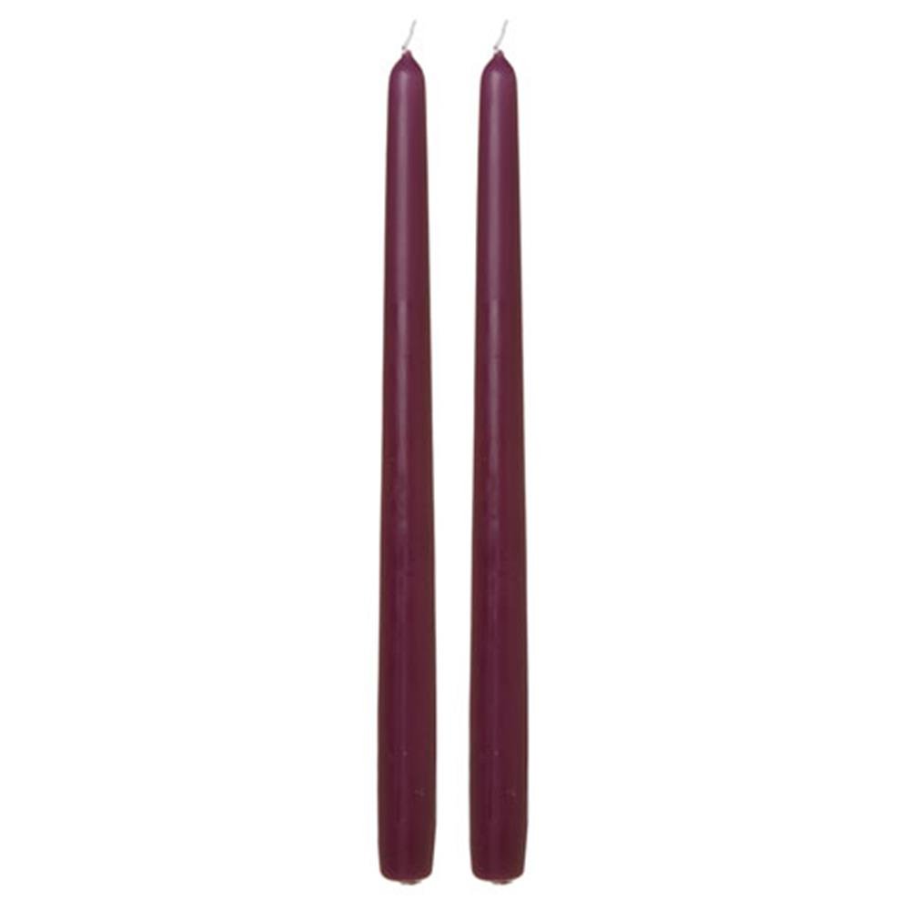 Darice DD11625 Taper Candle-Purple-Unscented-12-2 Pieces