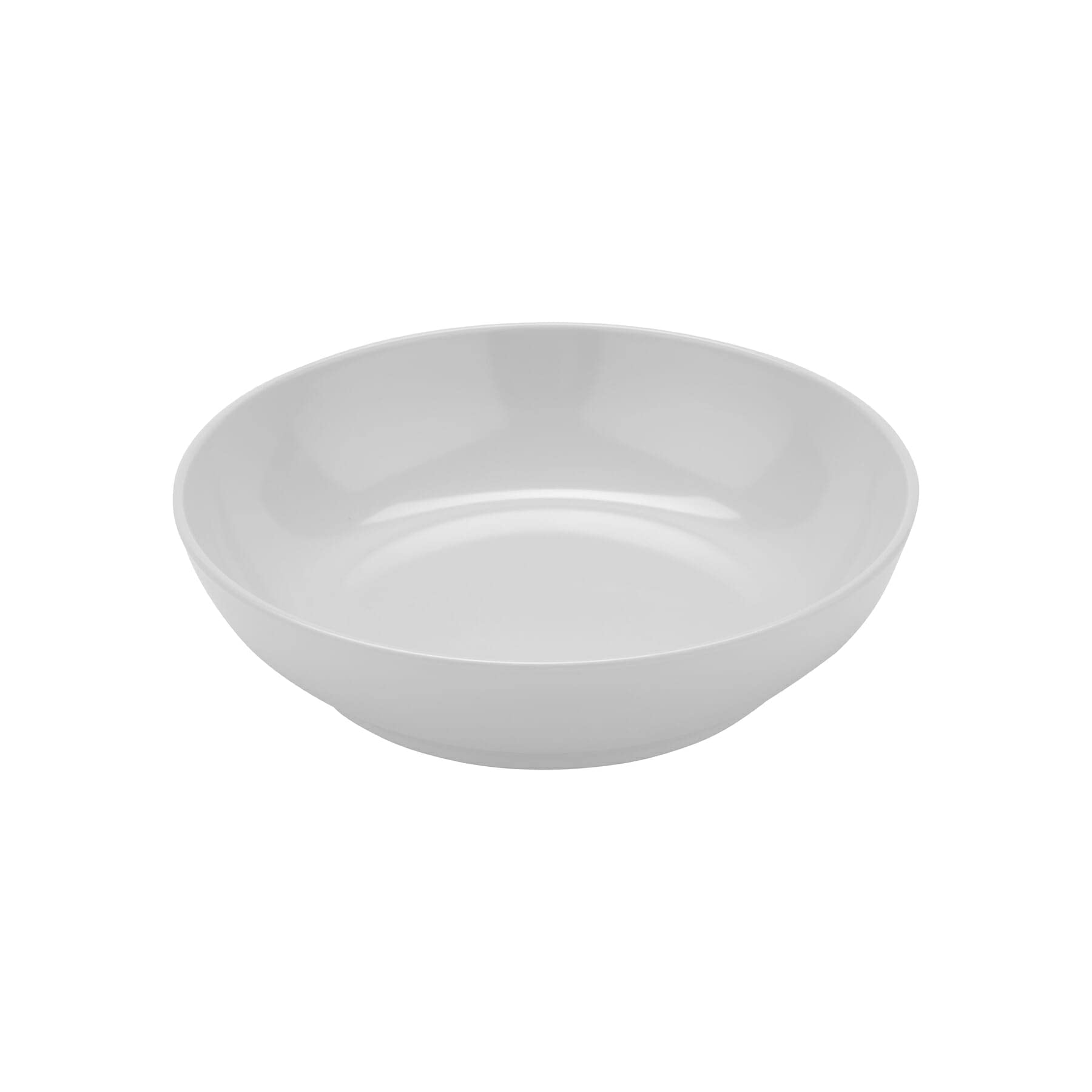 1.3 qt. 8.5" White Break Resistant Round Bowl by GET – 1.3 quarts, Melamine, White, Pack of 12, Model CS-6106-W