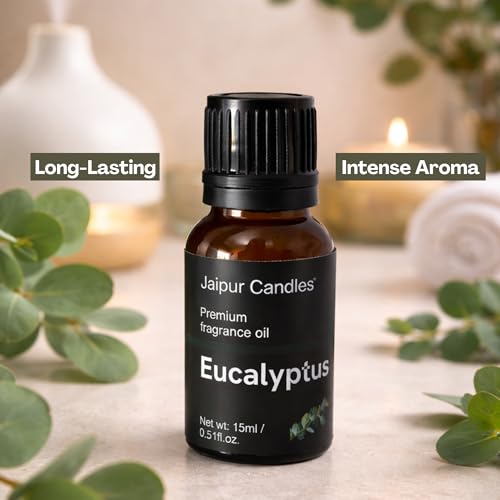 Image of Fragrance Oil | 15 ml | Aroma Oil for Home Fragrance | Best for Aromatherapy | Use in Diffusers, Candles, Air Fresheners (15ML, Eucalyptus)