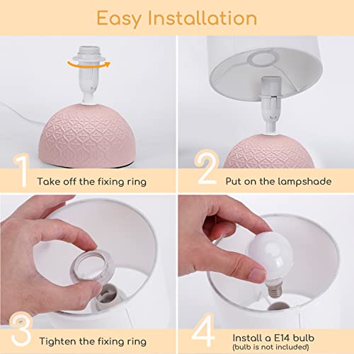 Aigostar - Lampada da Comodino, Moderna Lampada da...