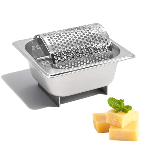 Boweike Stainless Steel Butter Roller, Large Capacity Butter Wheel for Burgers, Bread, BBQ, Cookouts, Tailgates