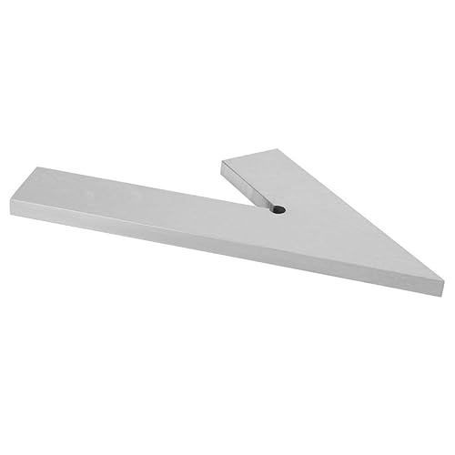 Miniatura 4 de Regla de esquina de ángulo de 45 grados, regla de esquina de ángulo de inglete de maquinista, herramienta de medición de carpintería de base ancha,