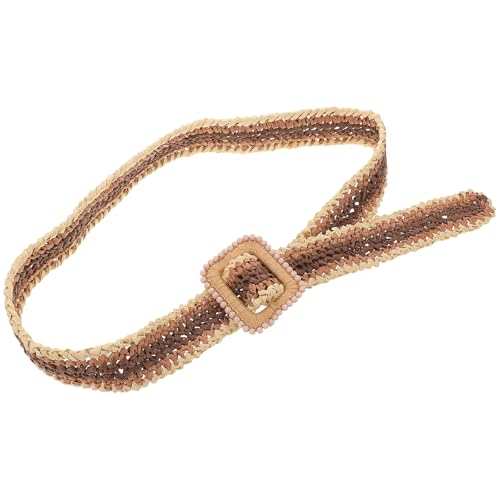 Raffia Belt: Boho Woven Waist Belt for Women Lightweight Adjustable Fashion Waistband for Dresses for Summer Vacation Accessories