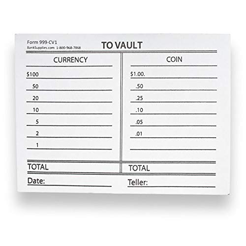 to Vault Slip, Pack of 1000