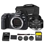 Canon EOS RP Mirrorless Camera| 26.2MP Full Frame Sensor| 4K Video Recording| Lightweight Compact Camera for Travel and Everyday Content Creation(3380C002) + Canon RF 50mm f/1.8 Lens + 64GB Card + Bag