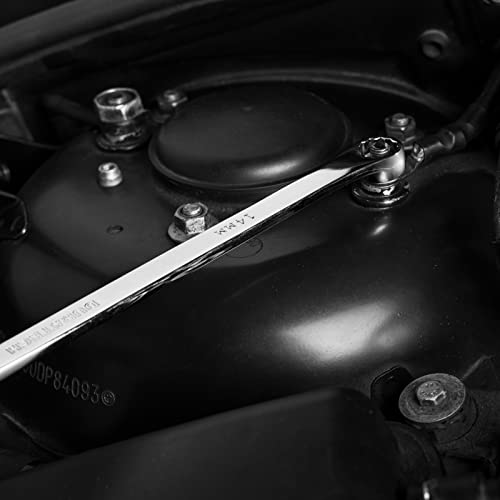 Duratech 5-Piece Extra Long Wrench Set, Double Box End Wrench Set, 0 Degree Offset, Metric, Cr-V Steel, 8Mm, 10Mm, 12Mm, 13Mm, 14Mm, 15Mm, 16Mm, 17Mm, 18Mm, 19Mm, Organized In Rolling Pouch #TOP5