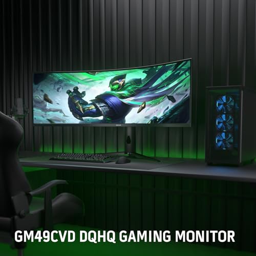 Image of Redragon 49 inch Curve Gaming Monitor - DQHD 5120x1440, 32:9, 240Hz, 2.2ms, Support FreeSync & G-Sync, Eye Care, DisplayPort HDMI, Tilt Adjustable, Ultrawide 1000R Curve Computer Monitor