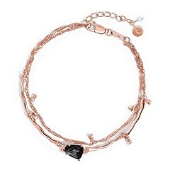 Rose Gold Obsidian Bracelet - Flow