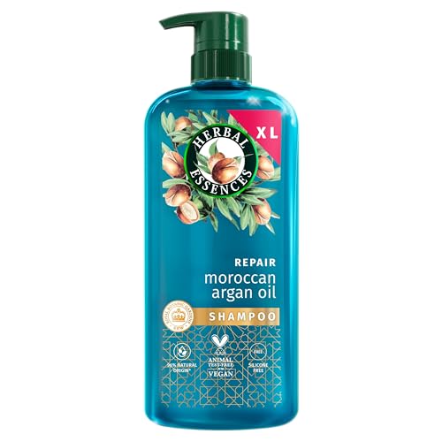 Herbal Essences Repair Moroccan Argan Oil Shampoo 650ml for Damaged Hair. Intense Nourishment for Softer Smoother Hair. With Pure Argan Oil. Silicone-Free Vegan and Cruelty Free