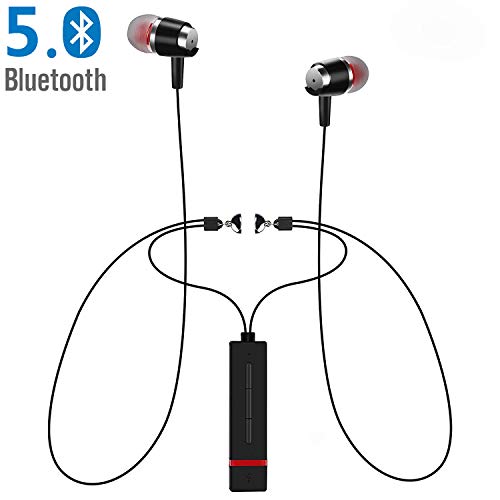Bluetooth 5.0 Wireless Sports Neckband Magnetic Headphones M7 Earphones w/Mic HD Stereo Noise