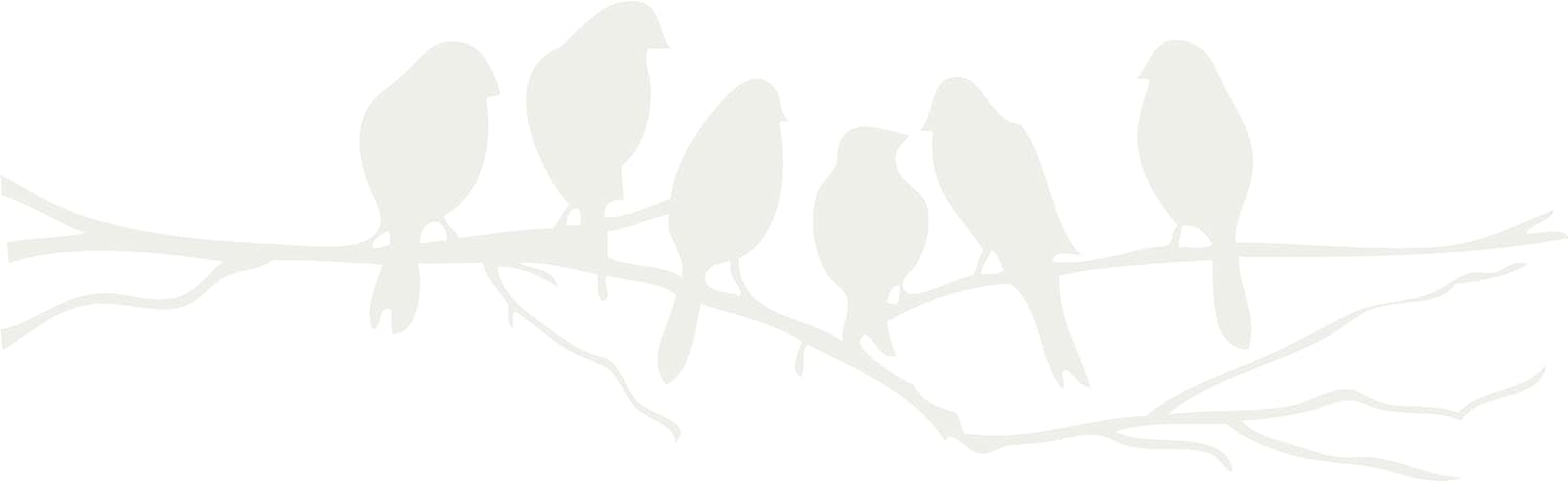 Pink 55" X 17" Bird Tree Branch Art Home Mural Décor