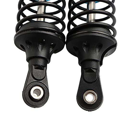 GDOOL 5862 Front & Rear Aluminum Alloy Shock Absorber for 1/10 Slash 4x4 Hoss Rustler Stampede Bandit VXL Shock Parts Replace of 3760 3762 SLA014 (4-Pack) (Blue)