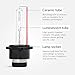 Premium HID Xenon Low Beam Headlight Replacement Bulbs - by Kensun - (Pack of two bulbs) - D2S - 6000K