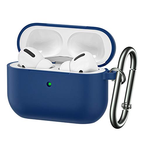 Brg For Airpods Pro Case,Soft Silicone Skin Cover Shock-Absorbing Protective Case With Keychain For Apple Airpods Pro [Front Led Visible] #TOP24