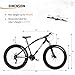 Outroad Fat Tire Mountain Bike with 26 inch Wheels, 21 Speed with High Carbon Steel Frame, Double Disc Brake and Front Suspension Anti-Slip Bikes,Black