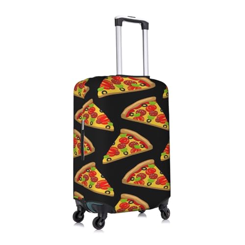 Travel Elastic Luggage Cover,tasty pizza Print Suitcase protection cover Case Cover with zipper.3