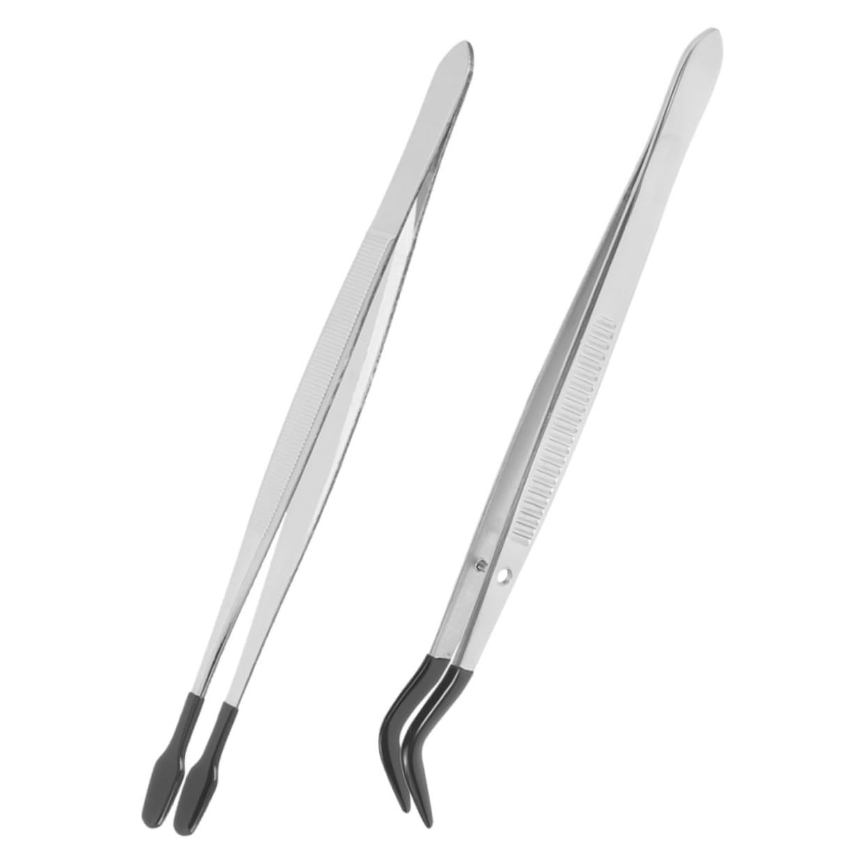 Uonlytech 8pezzi Pinzette Inossidabile Per Applicazione Di False Ciglia Da Design Multifunzionale e Ergonomico Per Collezionismo Francobolli e Hobby Creativi
