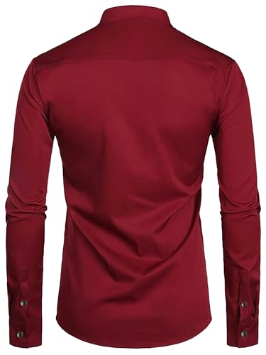 Image of Men's Slim Fit Beige Color Cotton Blend Casual Shirt