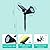 Sunklly Solar Spot Lights Outdoor Color Changing, 8 Lighting Modes 2-in-1 Solar Lights Outdoor Waterproof, Auto On/Off Multicolor Solar Powered Landscape Spotlights for Garden Patio Yard Pool, 4 Pack