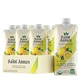 Saint James Organic Black Tea, Classic Lemon, Zero Sugar, Kosher, Usda Certified Organic, 16.9 Fluid Ounce (Pack Of 12)