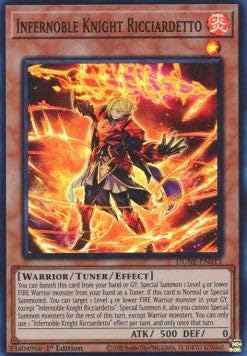 Infernoble Knight Ricciardetto DUNE-EN013 Super Rare Englisch Boosterfrisch 1. Auflage - Duelist Nexus - mit ReCollectibles-Versandschutz - für Yu-Gi-Oh!