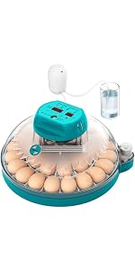 Couveuse Œufs Automatique 12-16 Œufs - Incubateur Avec Retournement Et Ajout Auto D'Eau + Bougie