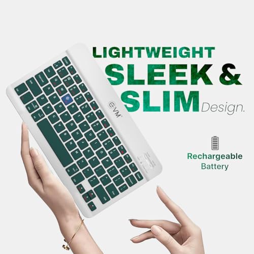 Image of EVM EnClick Wireless Keyboard & Optical Mouse Combo | Bluetooth 5.0 + 2.4GHz Dual Mode, Type-C Rechargeable | 1600 DPI, High Performance Multi-Device | 1 Year Warranty (WLKM & EWLM-360- EnClick)