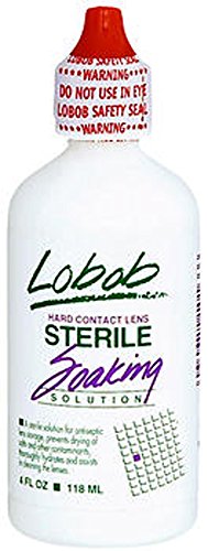Lobob Sterile Soaking Solution for Hard Lenses 4 fl oz
