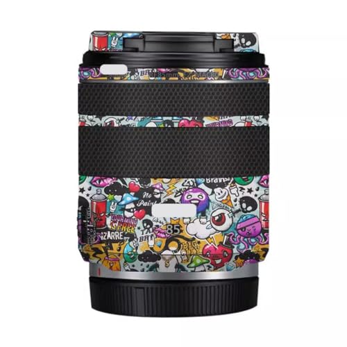 85 2 カメラレンズスキン 傷防止 ステッカー に適合する Canon RF 85mm F2 コート ビニール 保護フィルム デカール(グラフィティホワイト)