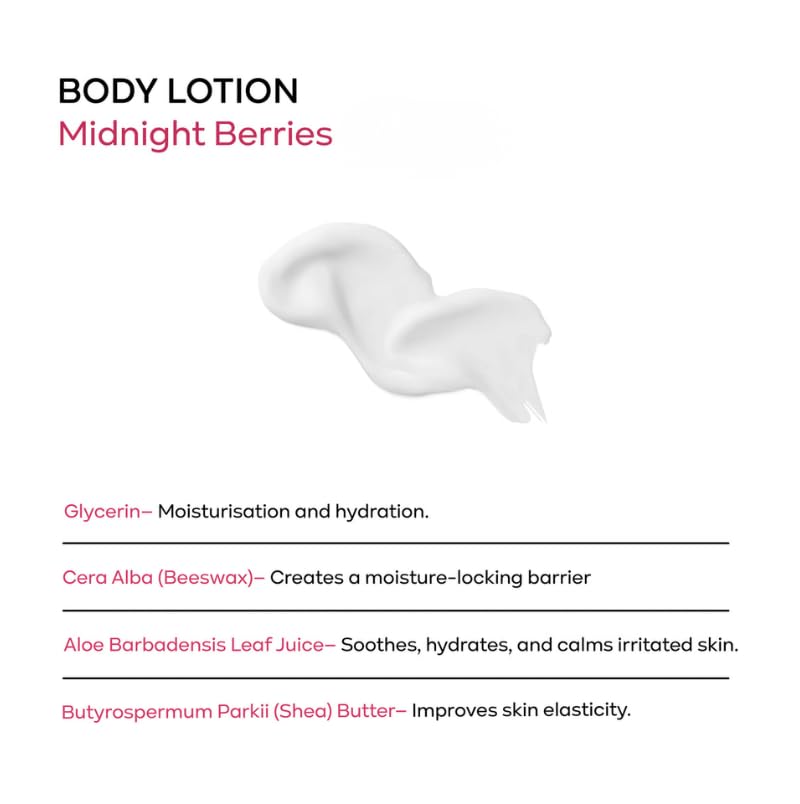 Image of Kronokare Midnight Berries Body Lotion 30ml | Hydrating & Nourishing Body Moisturizer | Lightweight Lotion for Soft, Smooth Skin | Daily Body Care for Men & Women