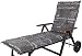 Produktbild Kettler Polen KETTtex 2385 Auflage Rollliege Bali grau Schmetterlinge 193x60x8 cm (ohne Liege)