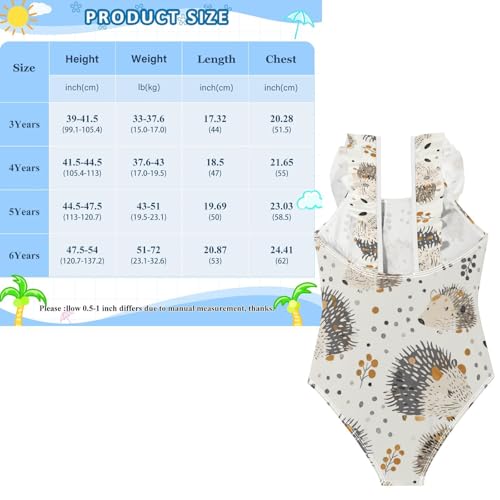 Traje de baño para niña cómodo evita rozaduras bañador playa gris marfil 3