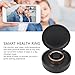 Drfeify Stainless Steel Smart Health Ring, IP68 Sleep Monitor, Fitness Tracker for Men and Women with Rechargeable Battery (Size 17)