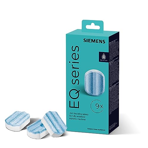 Siemens Multipack TZ80032A 9 Entkalkungstabletten schützt vor Korrosion passend für Kaffeevollautomaten der EQ Reihe sowie Einbauvollautomaten