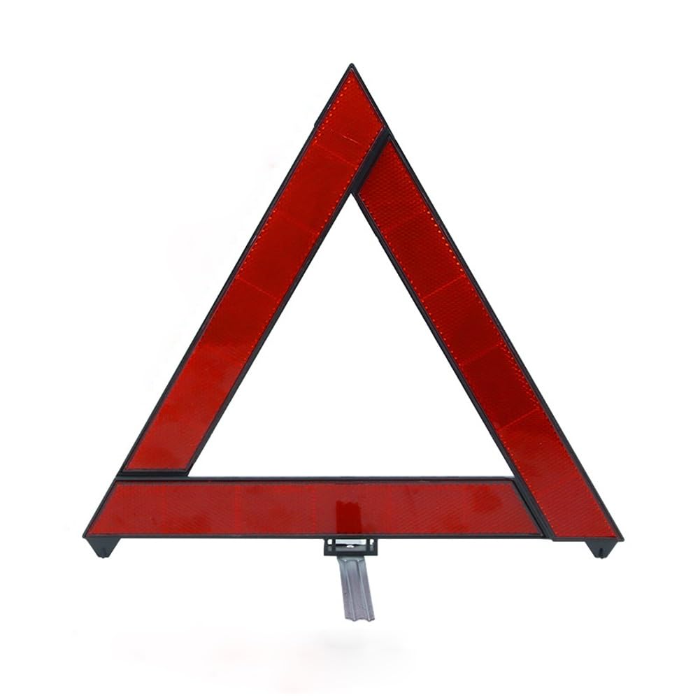 Triangle de signalisation de danger réfléchissant pour rester visible de nuit en panne de voiture