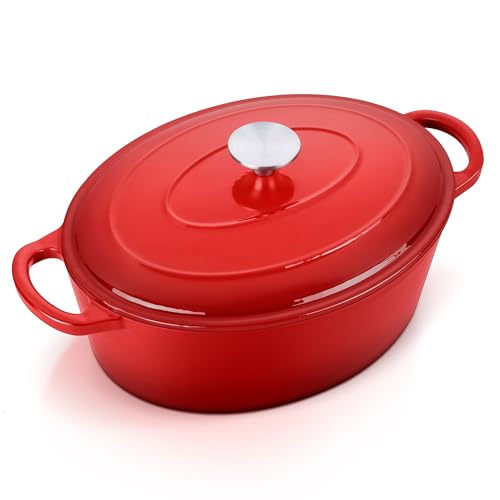 E-far 7 Qt Oval Dutch Oven