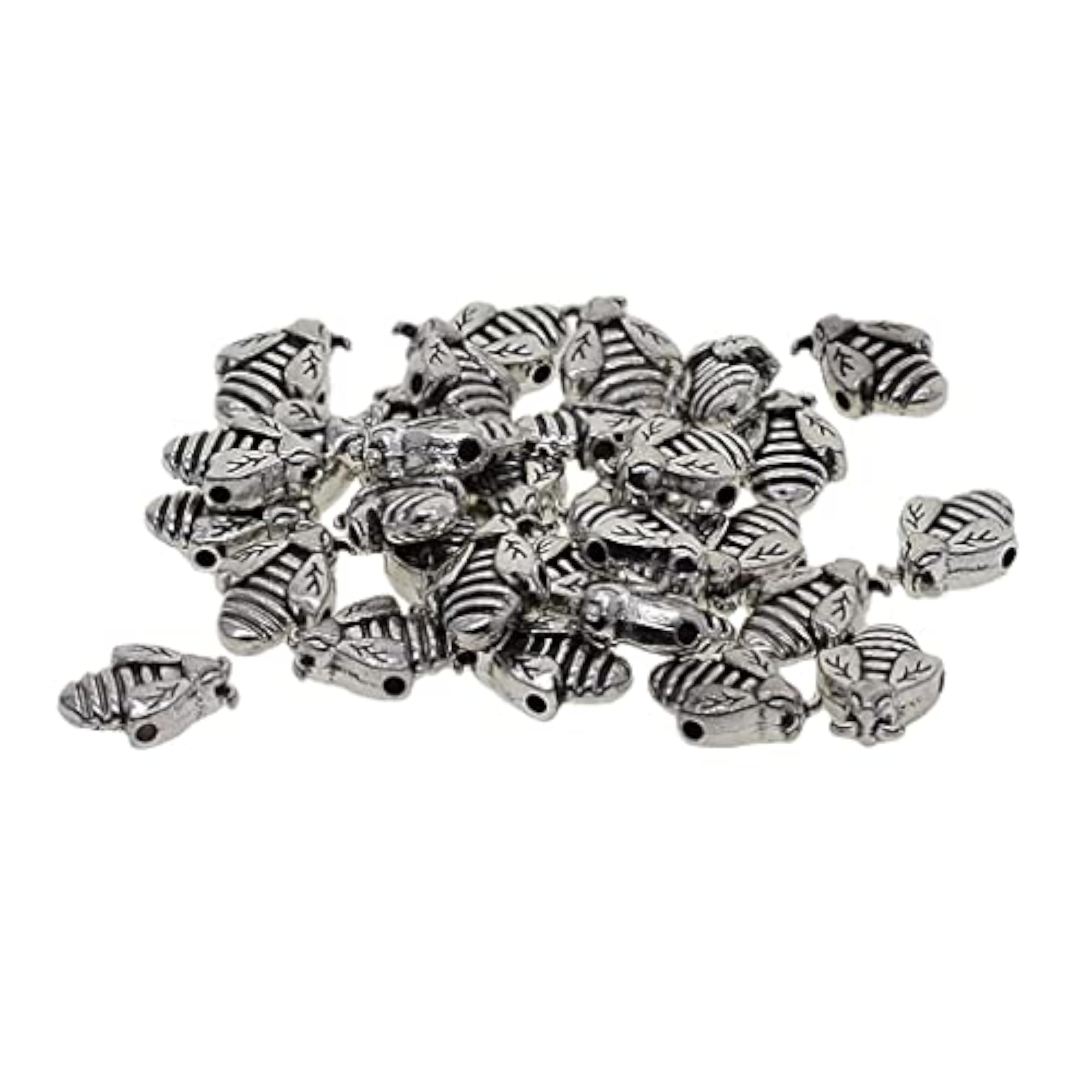 30 Pieces Tibetan Silver Spacer Charm Beads for DIY Jewelry Making