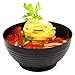50 Pack 3 oz. Asian-Style Black Mini Plastic Bowl For Appetizer Bowls and Disposable Dessert Bowls Professional-Grade Recyclable Disposable Mini Dessert Cup for Appetizers CMJJ