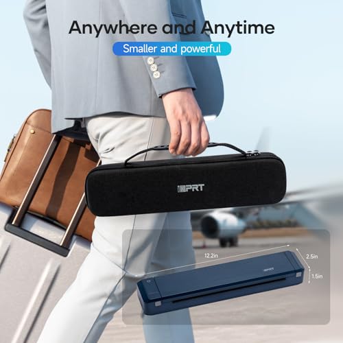 Image of iDPRT MT888 Portable Wireless Thermal Printer for Travel, Compatible with 8.5 inch x 11 inch, US Letter Compatible with iOS, Android and Laptop, Inkless Bluetooth Mobile Printer with