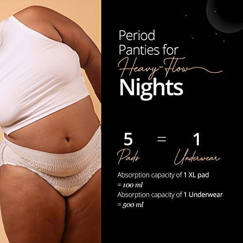 Carmesi Disposable Period Panties (XL-XXL) | 360° Protection for Super Heavy Flow | No Leakage, No Rashes, No Discomfort | Maternity Panties |... - Image 4