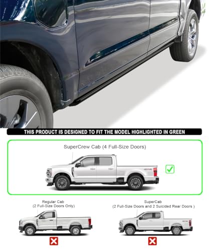 Estribos laterales APS para Ford F150 y F250 2021-2026 miniatura 6