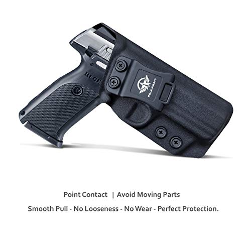 Ruger Sr9 Holster, Ruger Sr40 Holster - Kydex Iwb Holster Ruger Sr9 / Ruger Sr40 Holster Iwb - Inside Waistband Concealed Holster Widened Entrance For Ruger Sr9 / Sr40 Accessories ( Black, Right Hand) #TOP1