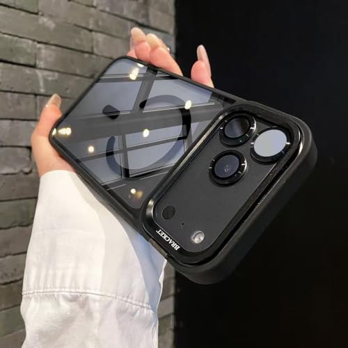Étui magnétique avec support objectif métal iPhone 12 protection verre