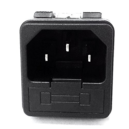 Cess Snap In Ac Power Inlet With Fuse Holder - Ac Black Socket (Jcx) (4 Pack) #TOP2