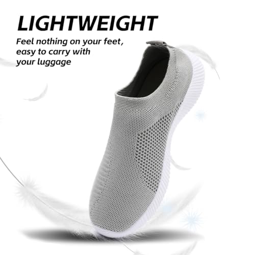 Women Walking Shoes Slip On Tennis Sneakers Non-Slip Gym Workout Mesh Casual Sock Trainers Breathable Lightweight Comfortable3