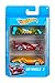 Hot Wheels 3 Car Pack, Multipack of 3 Vehicles, Instant Starter Set, Collection of 1:64 Scale Toy Sports Cars, Rolling Wheels, for Kids 3 Years & Up