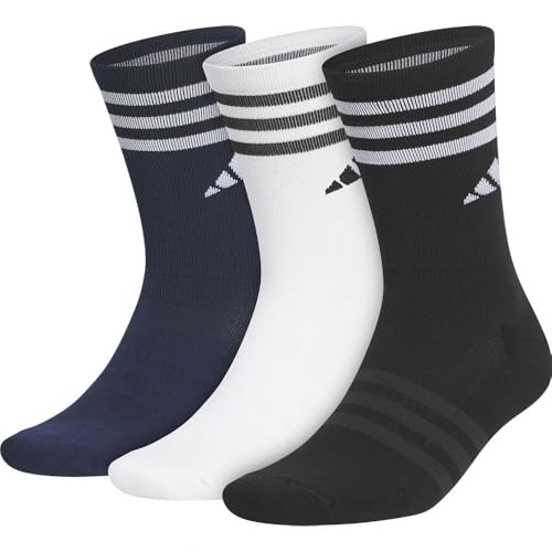 Adidas Golf Golf 3P Crew Men's Socks, multi-coloured, Taglia unica