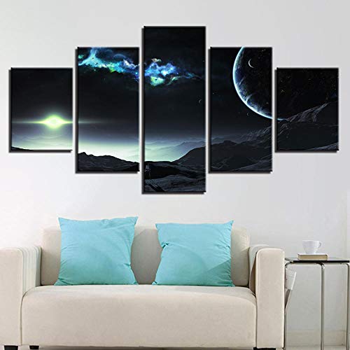 Tableau mural ciel nocturne haute définition en toile moderne