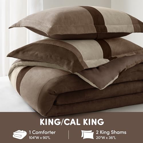 Comfort Spaces AM10-0033 King Comforter Set, 3 Piece Luxe Microsuede thumb #5