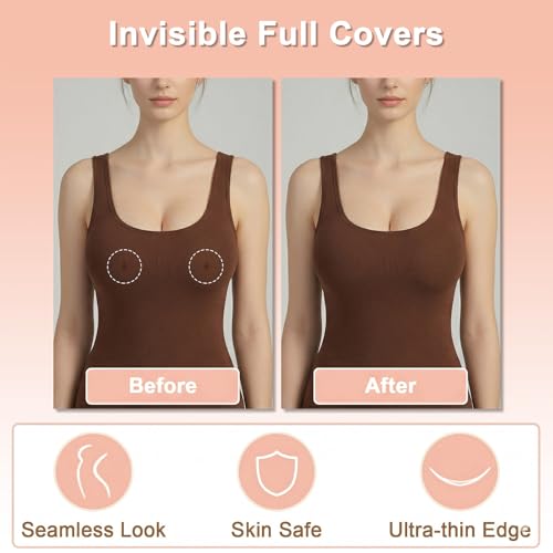Image of Nipple Covers for Women,Reusable Silicone Adhesive Pasties